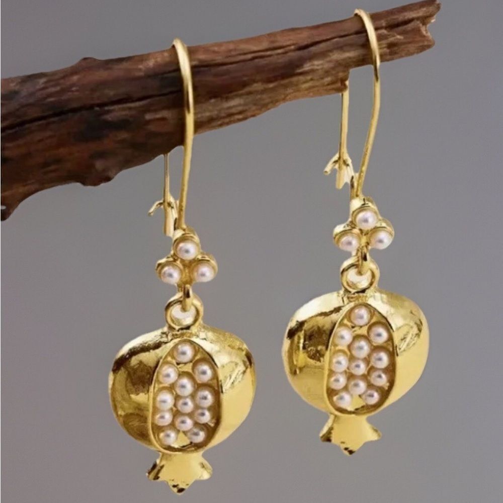 pomegranate earrings A487